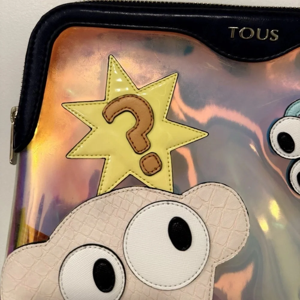 Rare TOUS Compliments Holographic Pouch – Limited‎ Edition Character Design
